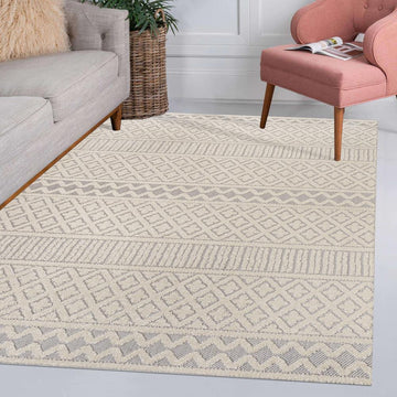 Ormond High-low Modern Trellis Geometric Area Rug